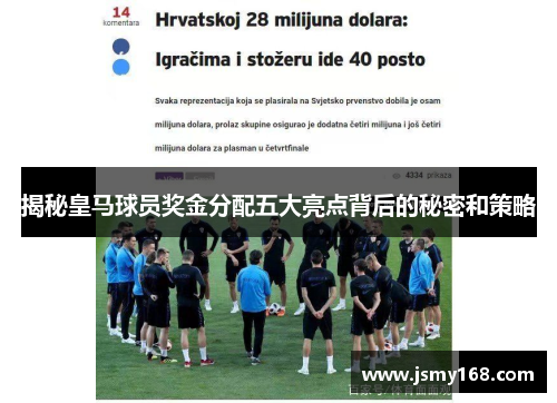 揭秘皇马球员奖金分配五大亮点背后的秘密和策略